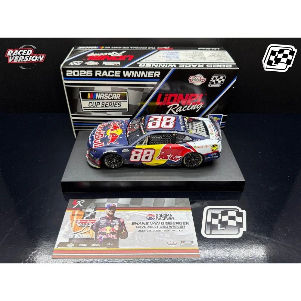 2025 Shane van Gisbergen 1:24 #88 Red Bull Sonoma Win nascar Diecast